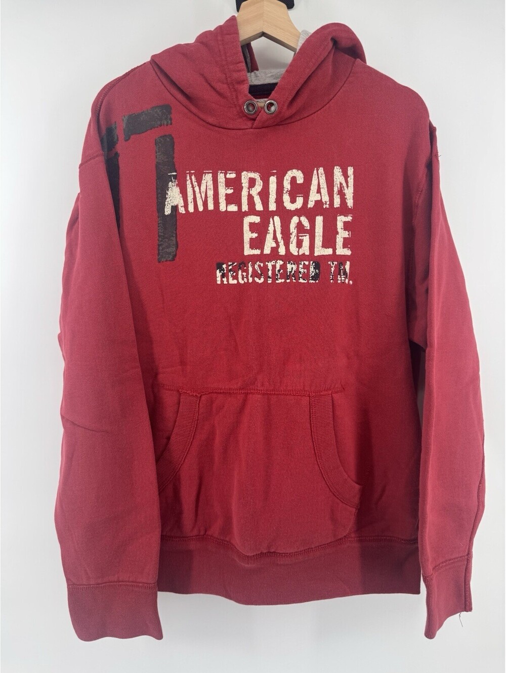 Vintage Y2K American Eagle Men’s Hoodie Size L